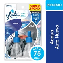 Aromatizante AutoSport Aqua + Auto Nuevo Recarga, 14 ml