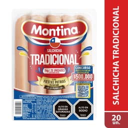 Salchicha Tradicional 20 Un, 1 kg