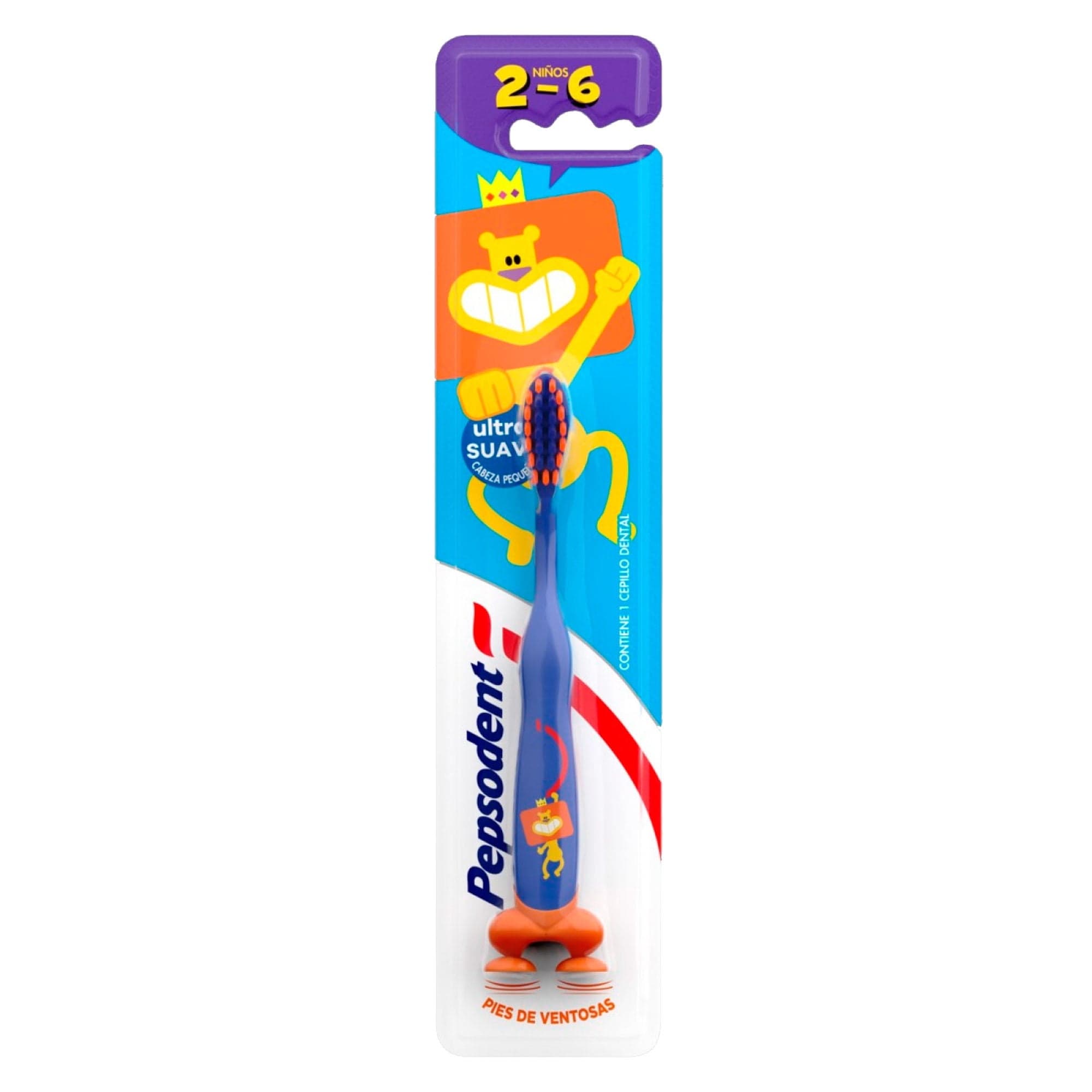 Cepillo de Dientes Minipep Ulra Suave Kids 2 - 6 anos 1Un, 1 Un