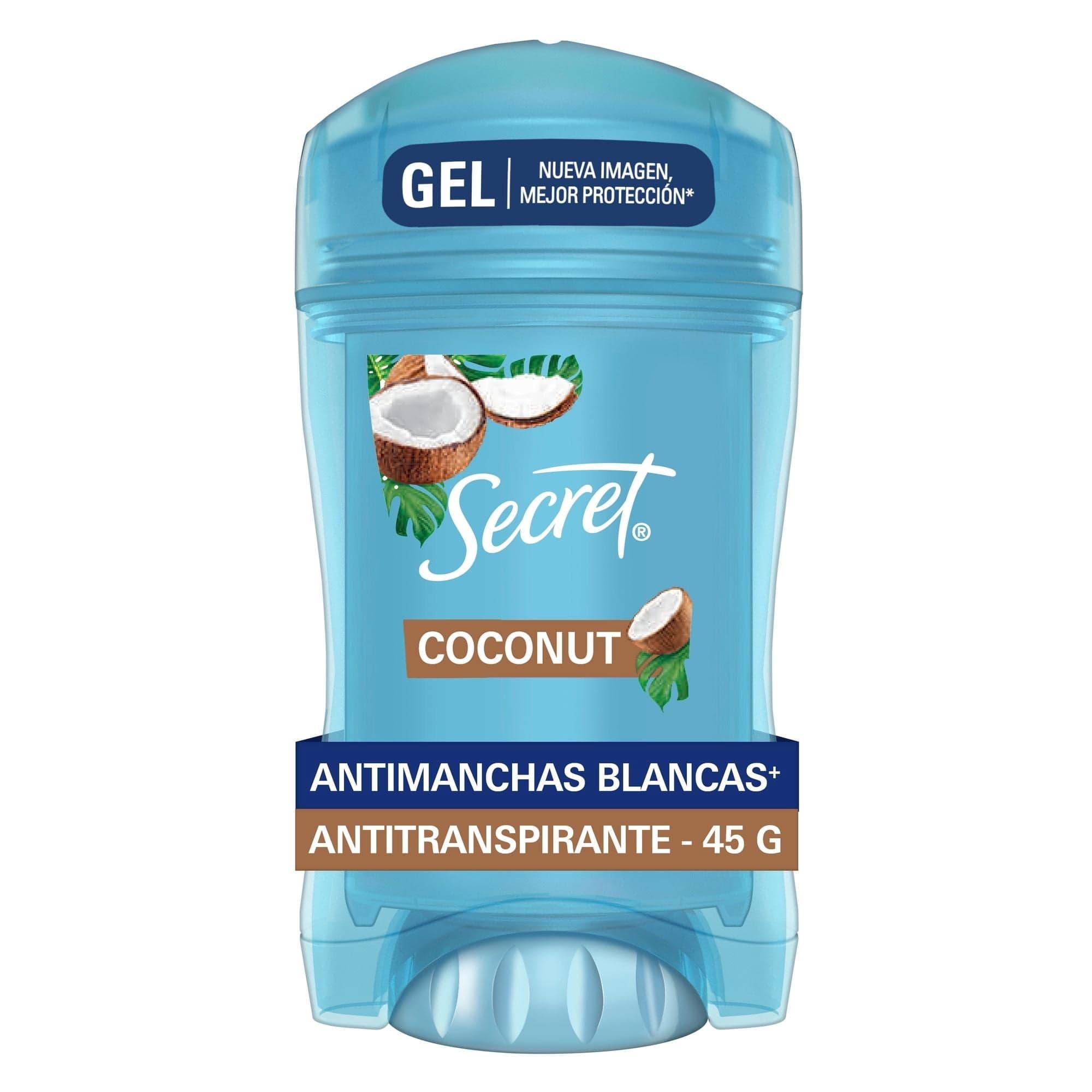 Desodorante Gel Antitranspirante Secret Coco Mujer, 45 gr