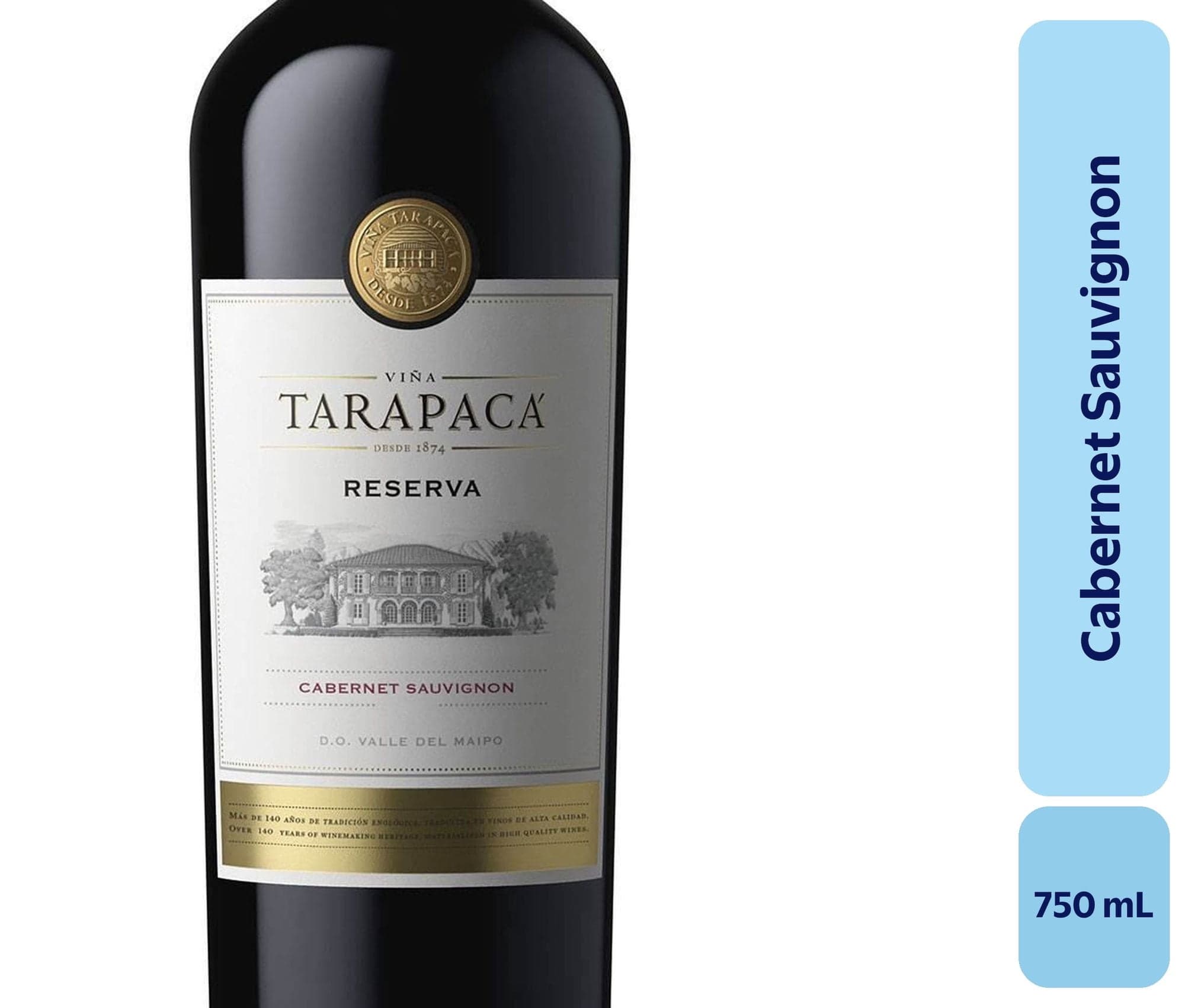 Vino Cabernet Sauvignon Botella, 750 mL