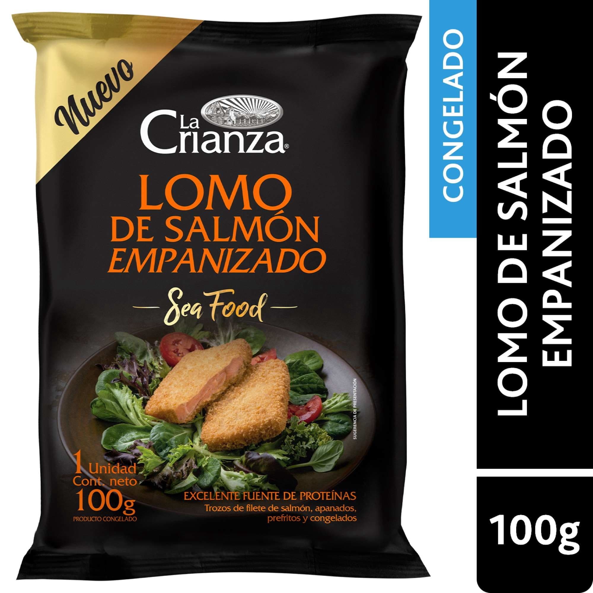 Lomo Salmon Empanizado, 100 g