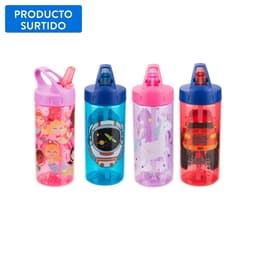 Botella sipper Polietileno 473 Ml, producto surtido 1 un