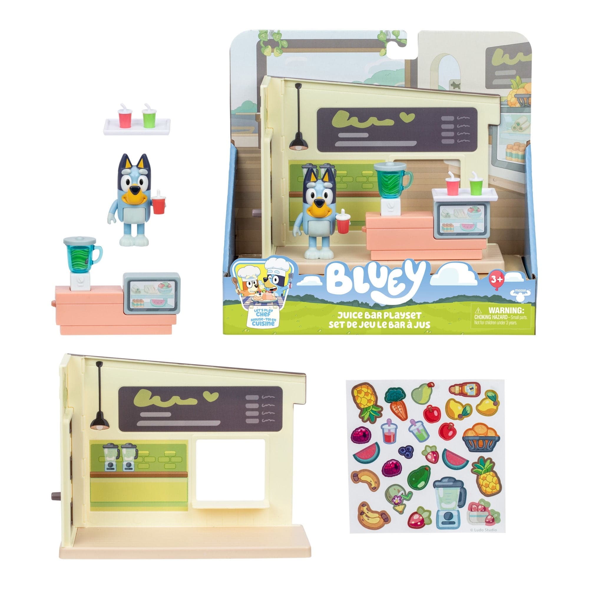 Figuras Play Set Puesto de Jugos