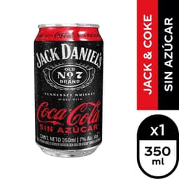 Bebida sin Azucar Con Whisky 7 Lata, 350 ml