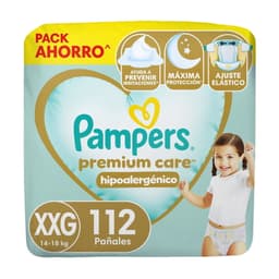 Panales Pampers Premium Care XXG, 112 Un