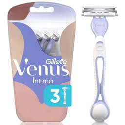 Maquina de Afeitar Desechable Gillette Venus Intima, 3 Un