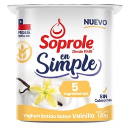 Yoghurt En Simple 5 Ingredientes Vainilla, 120 g