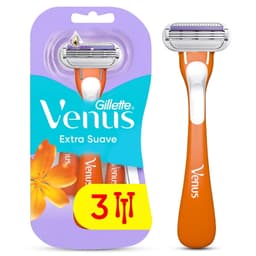 Maquina de Afeitar Para Mujer Gillette Tropical Con 3 Hojas, 1 Un