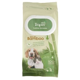 Toallitas Humedas Para Mascotas De Bambu Eco, 100 Un