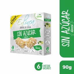Barra de Cereal Sin Azucar Sabor Manzana (6 Un), 90 g