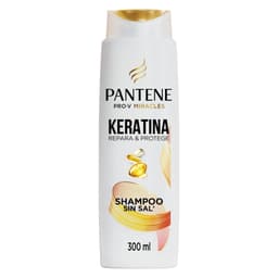 Shampoo Pantene Sin Sal Con Keratina Pro Vitamina B5, 300 ml