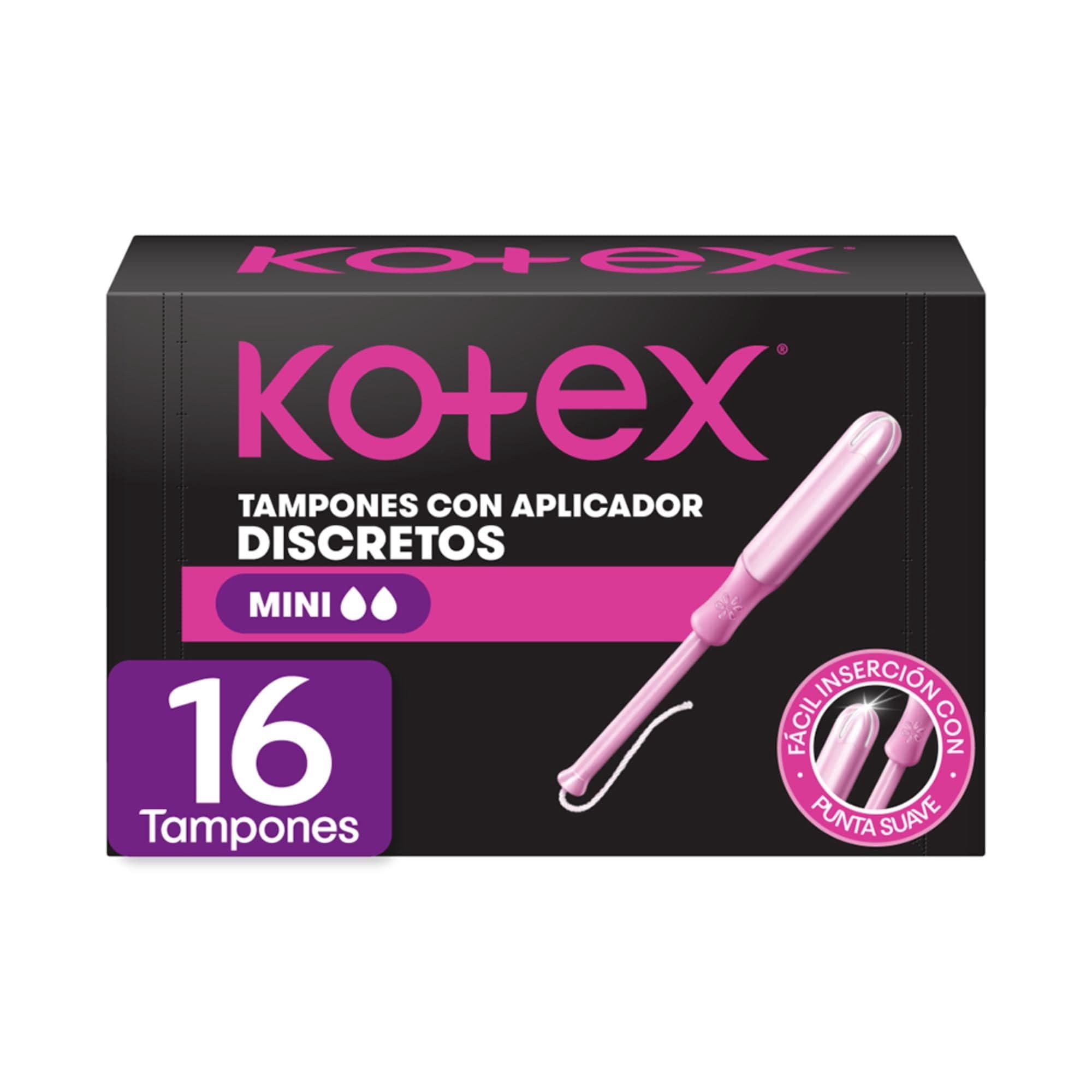Tampones Mini con Aplicador, 16 Un
