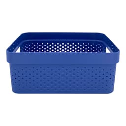 Cesta Almacenamiento 11L plastico, Azul 1 un