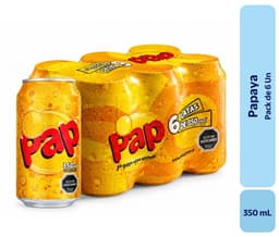 Bebida Papaya Pack Lata, 6 Un