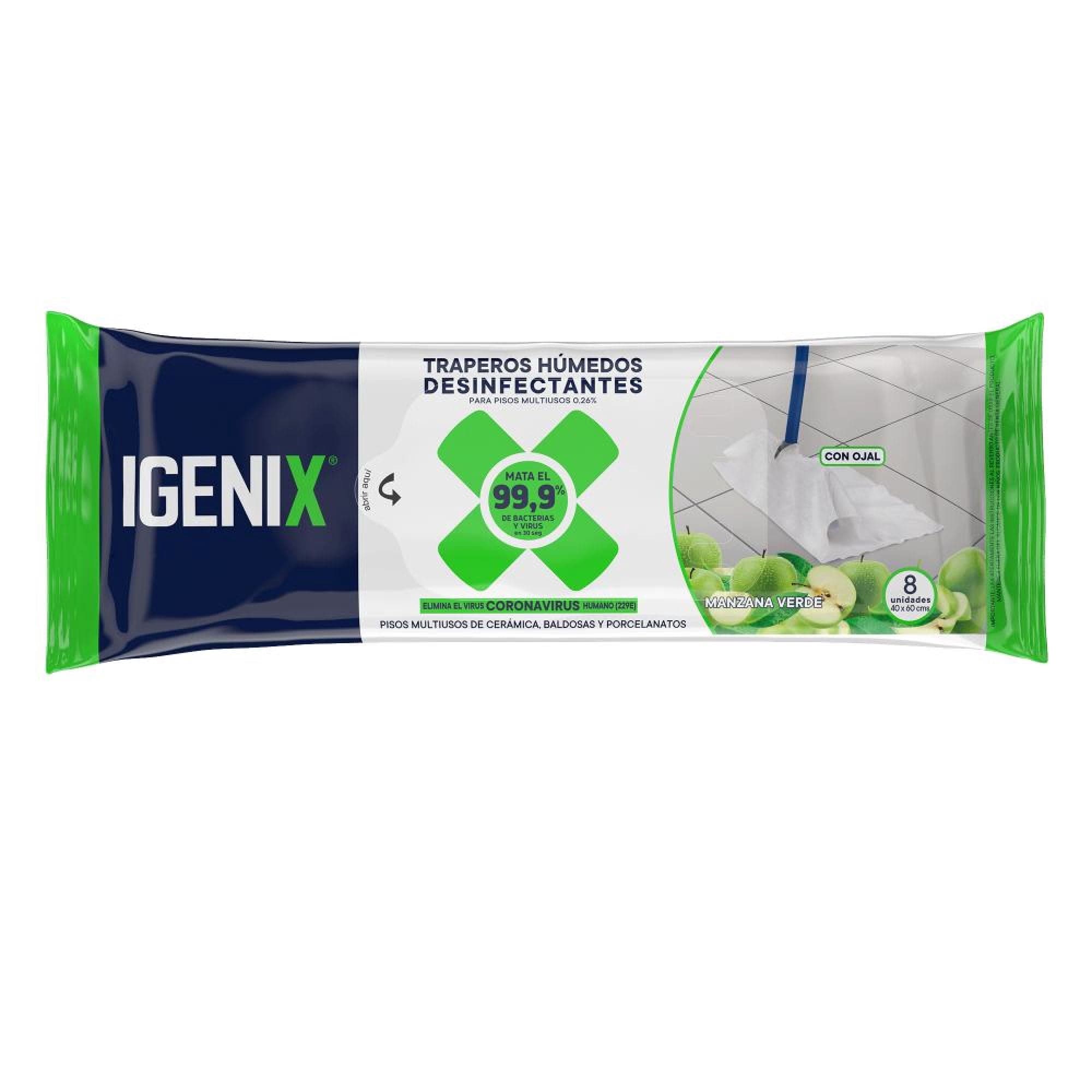 Trapero Humedo Manzana Verde Bolsa Resellable, 8 Un