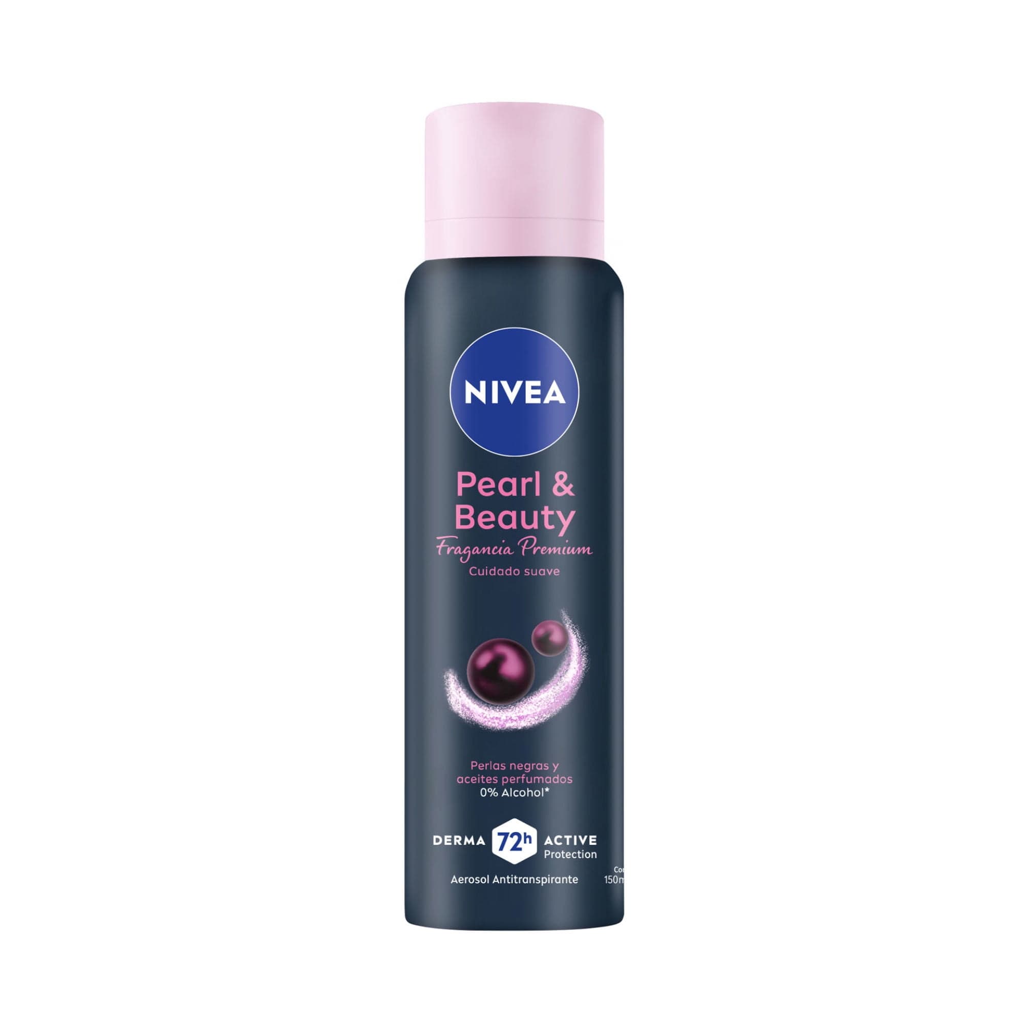 Desodorante Aerosol Nivea Pearl & Beauty Black Mujer, 150 ml