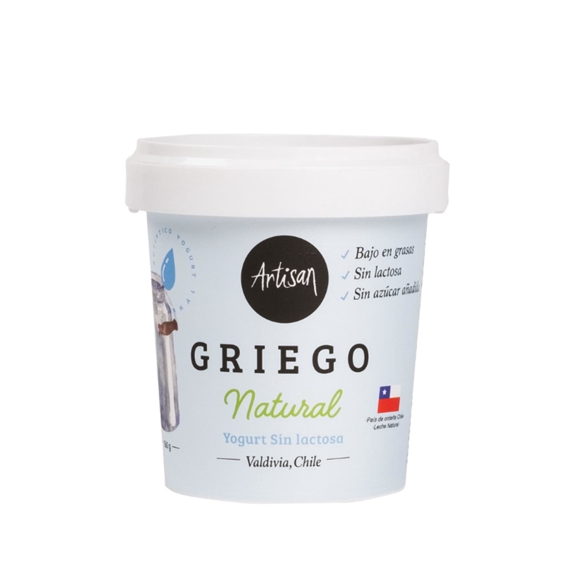 Yoghurt Griego Sabor Natural Endulzado Pote, 360 g