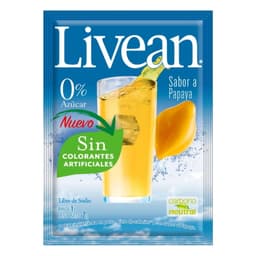 Jugo en Polvo Libre de Azucar Sabor Papaya 7g Sobre, 1 Un