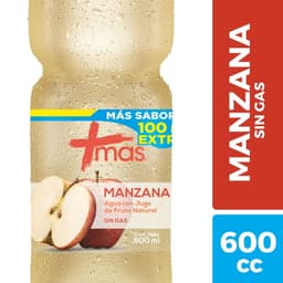 Agua Saborizada Manzana Sin Gas Botella, 600 ml