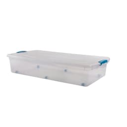 Caja Organizadora Bajo Cama 36L Plastico Transparente, 1 Un