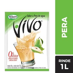 Jugo en Polvo Libre de Azucar Pera de Agua Sobre, 8 g