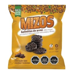 Galletas de arroz Chocolate-Naranja, 25 g