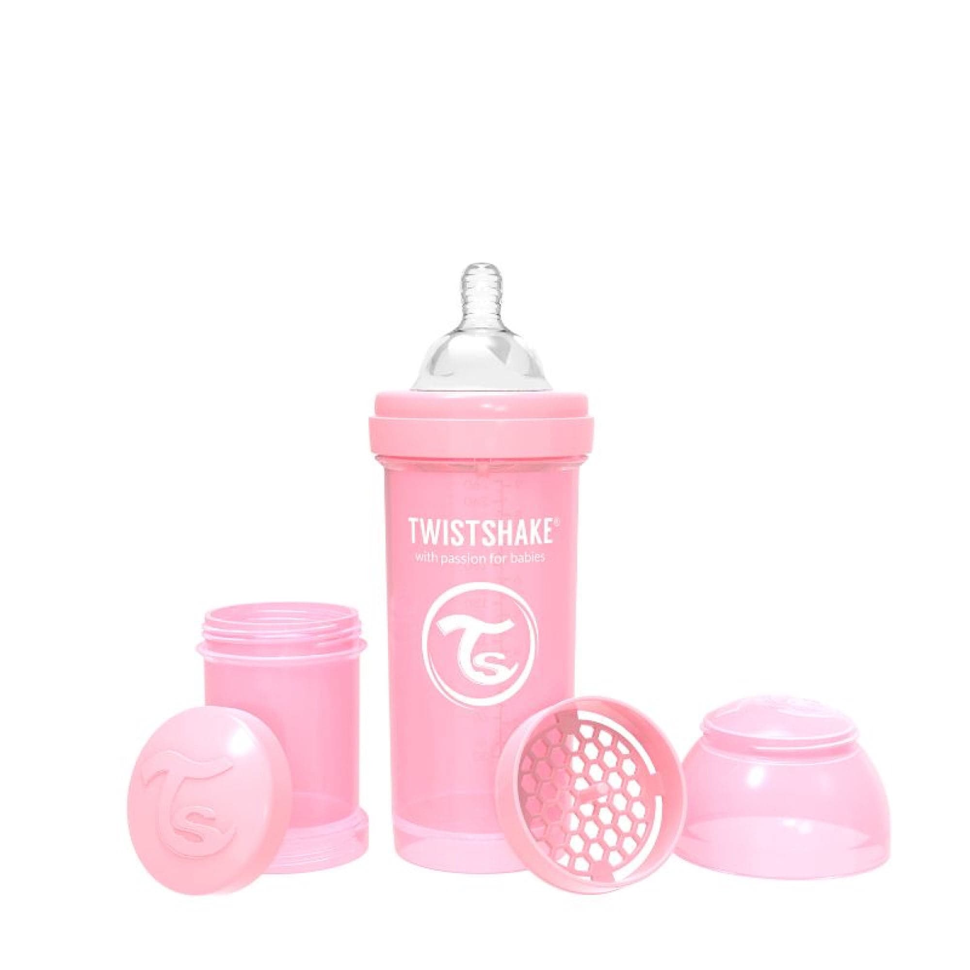 Mamadera 260ml Anticolico Rosado