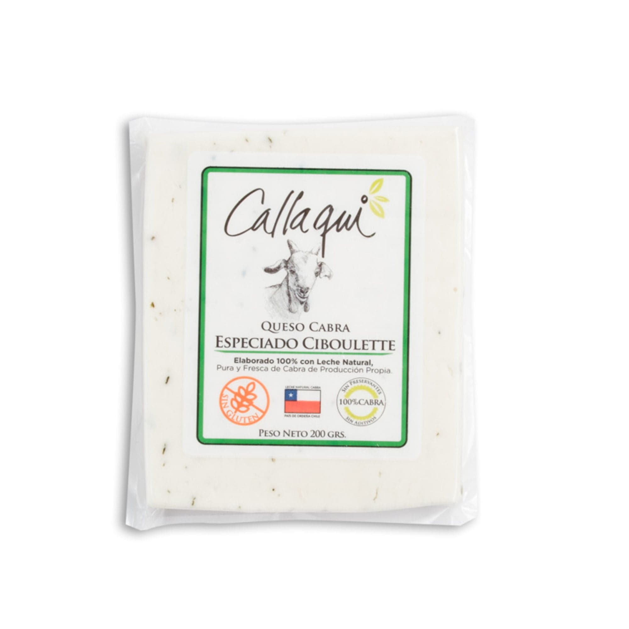 Queso De Cabra Trozo Suave Ciboulette, 200 g