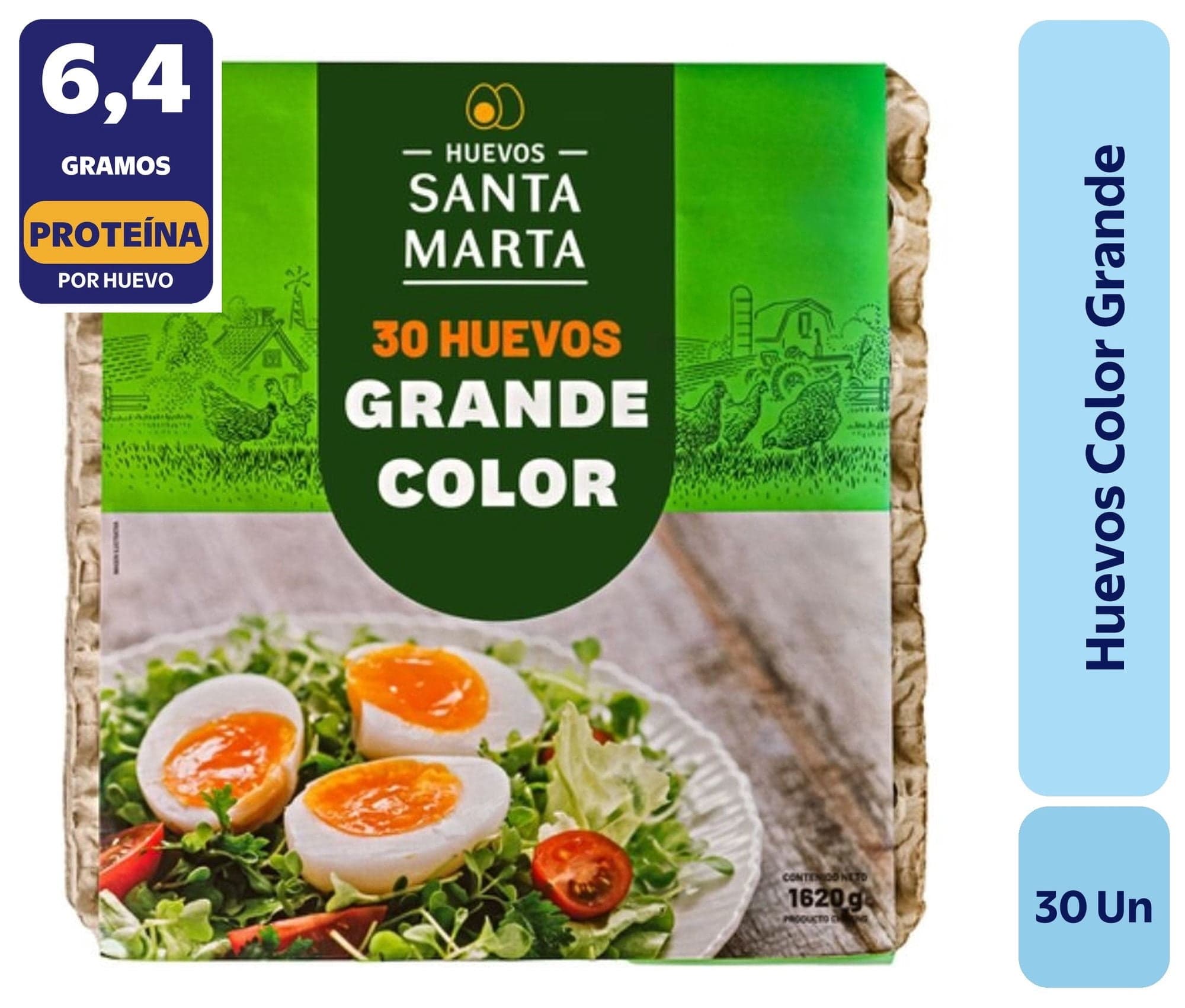 Huevos Tradicionales Grande Color, 30 Un