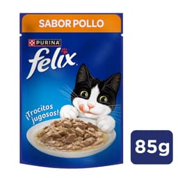 Alimento Humedo Gato Adulto Sabor Pollo e Higado Pouch, 85 g
