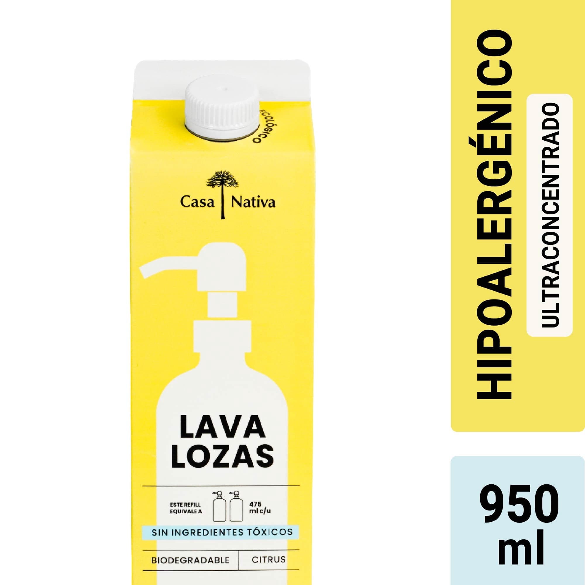 Lavalozas hipoalergenico ultra concentrado, aroma citrus, 950 ml