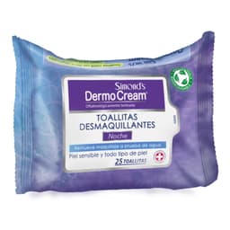 Toallas Desmaquillantes Simonds Dermocream Noche, 25 Un