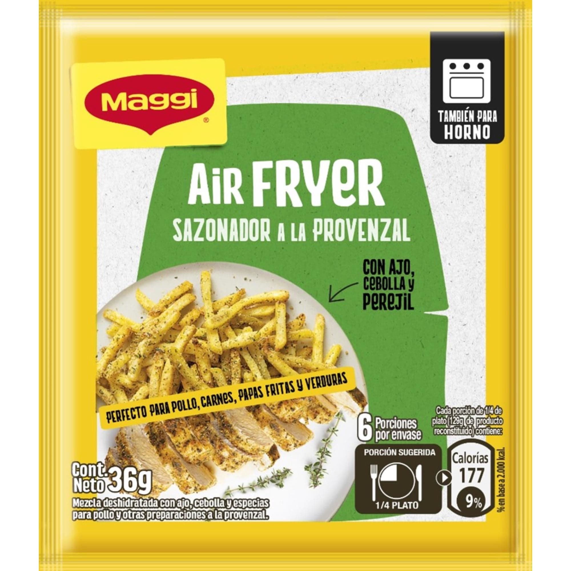 Sazonador a la Provenzal Air Fryer (6 Porciones) Sobre, 36 g