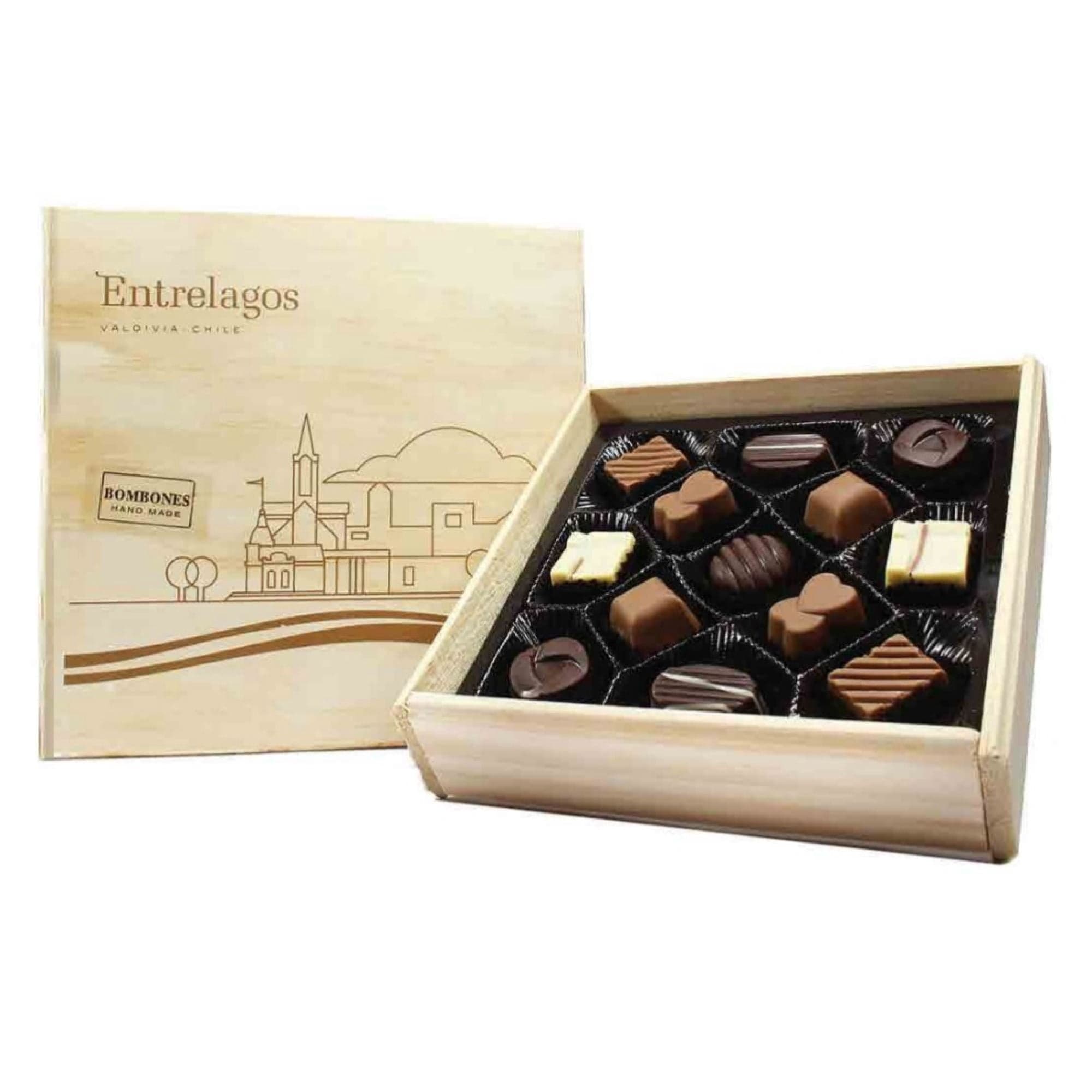 Chocolate Bombon Surtido Madera, 135 g