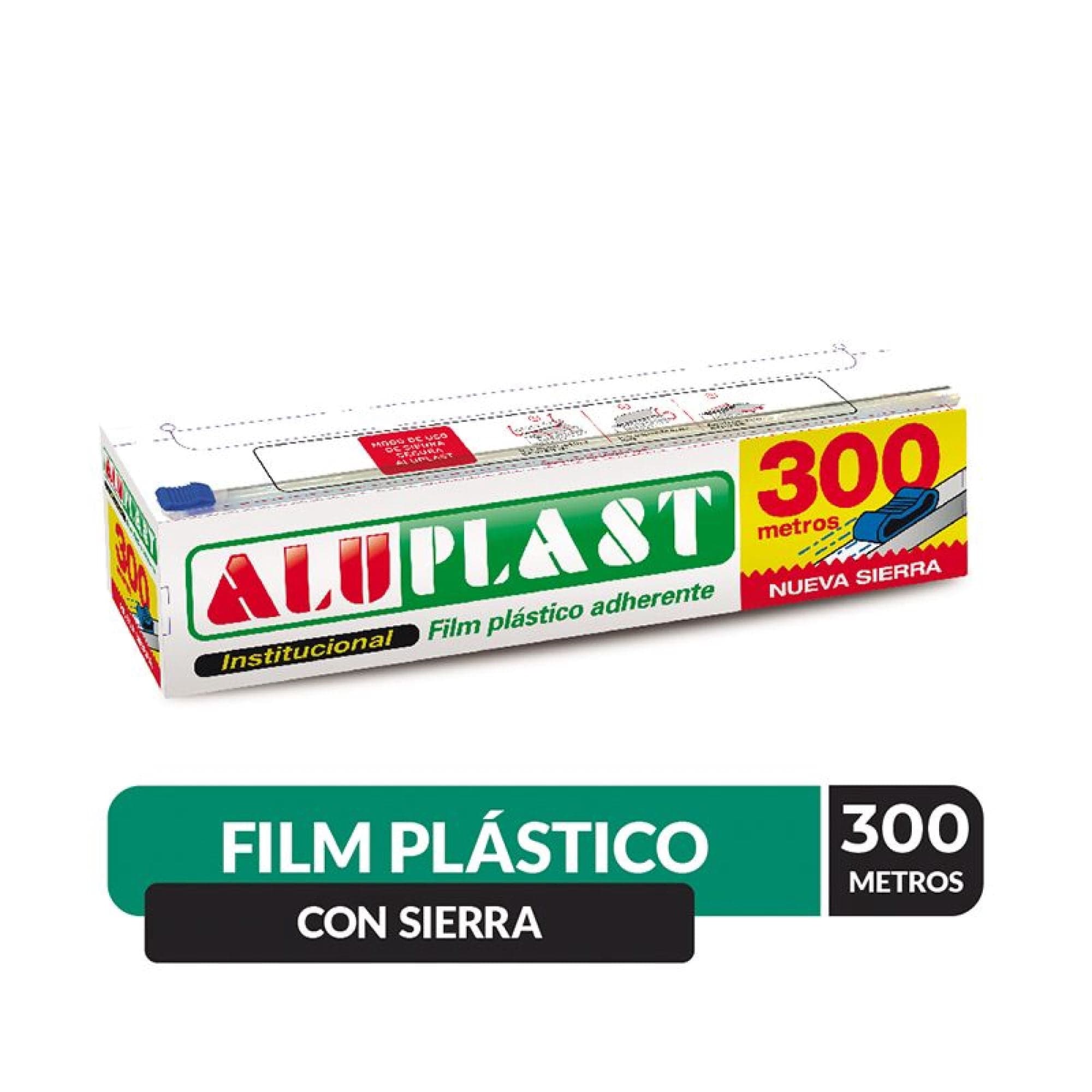 Papel Film Plastico Adherente 300 Metros Corte Sierra, 300 Metros