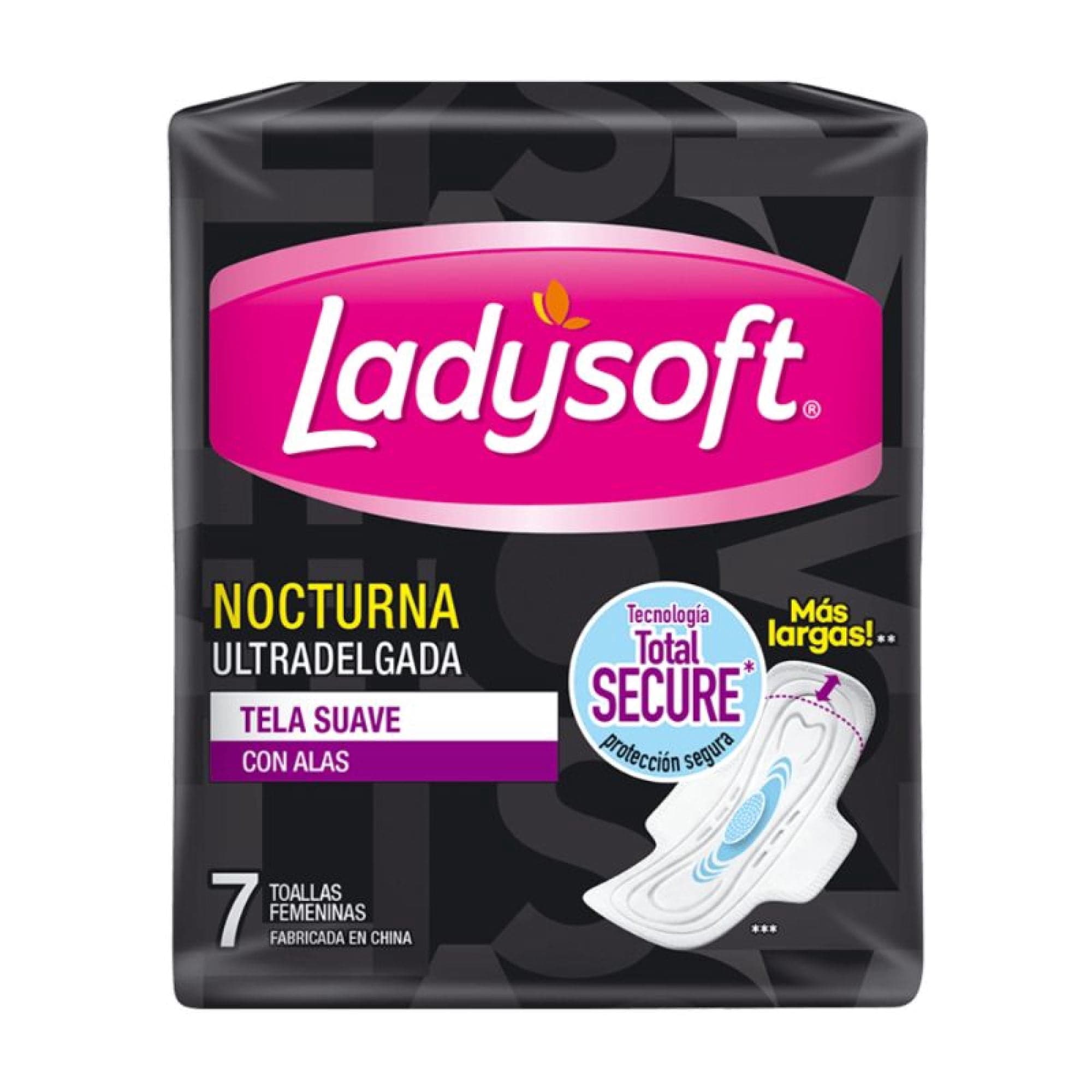 Toallas Higienicas Normal Tela Suave Nocturna, 7 Un