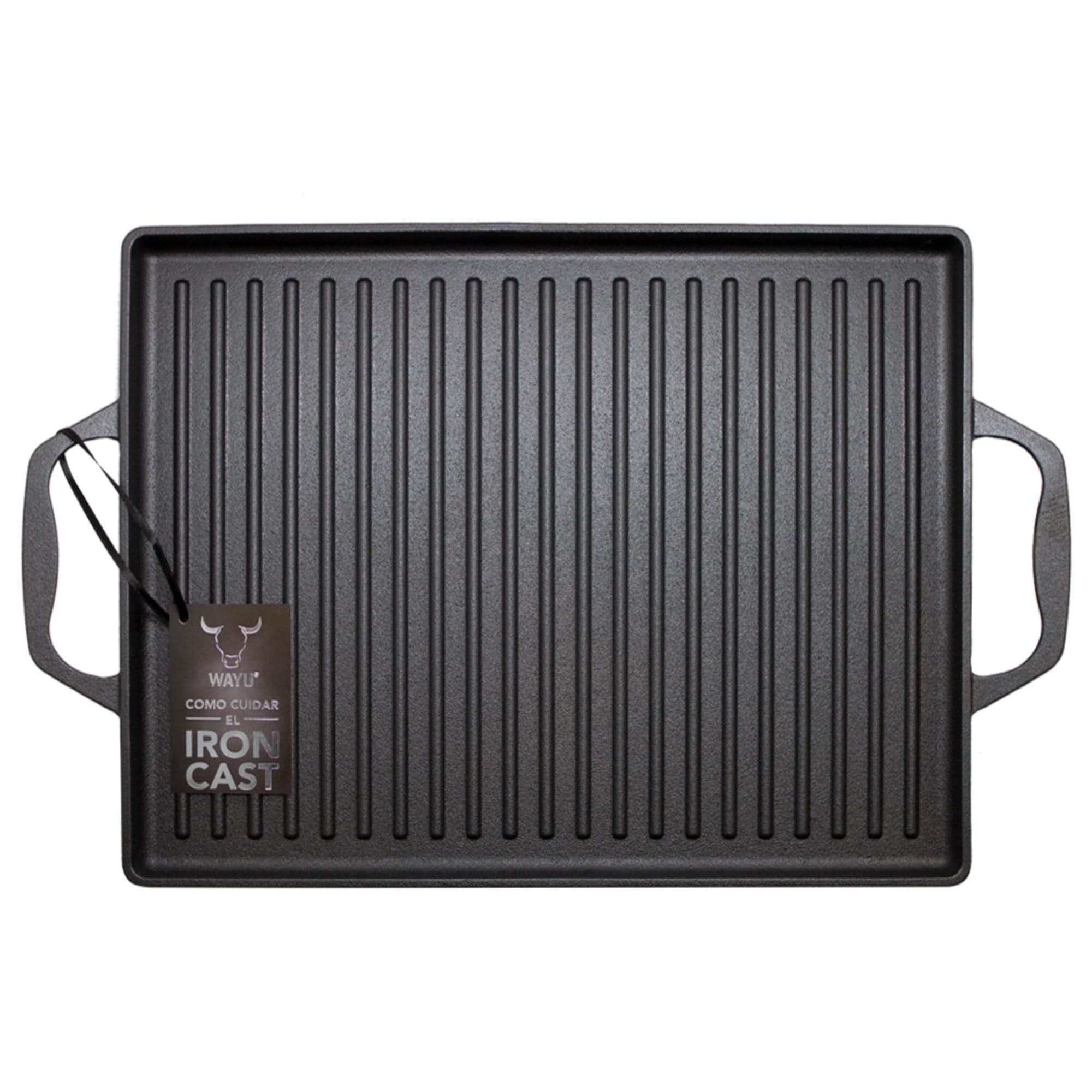 Plancha Con Azas Iron Cast 1 Pieza Hierro Fundido Negro