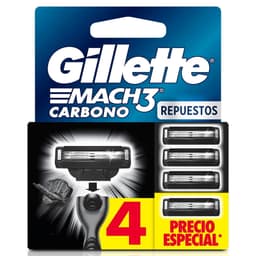 Repuesto Para Maquina De Afeitar Mach3 Carbono, 1 Un