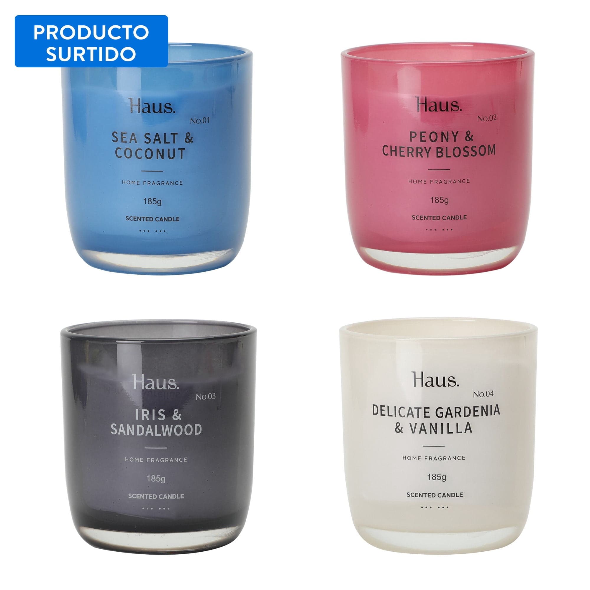 Velas Coco,cherry,vainilla,amapola 185gr