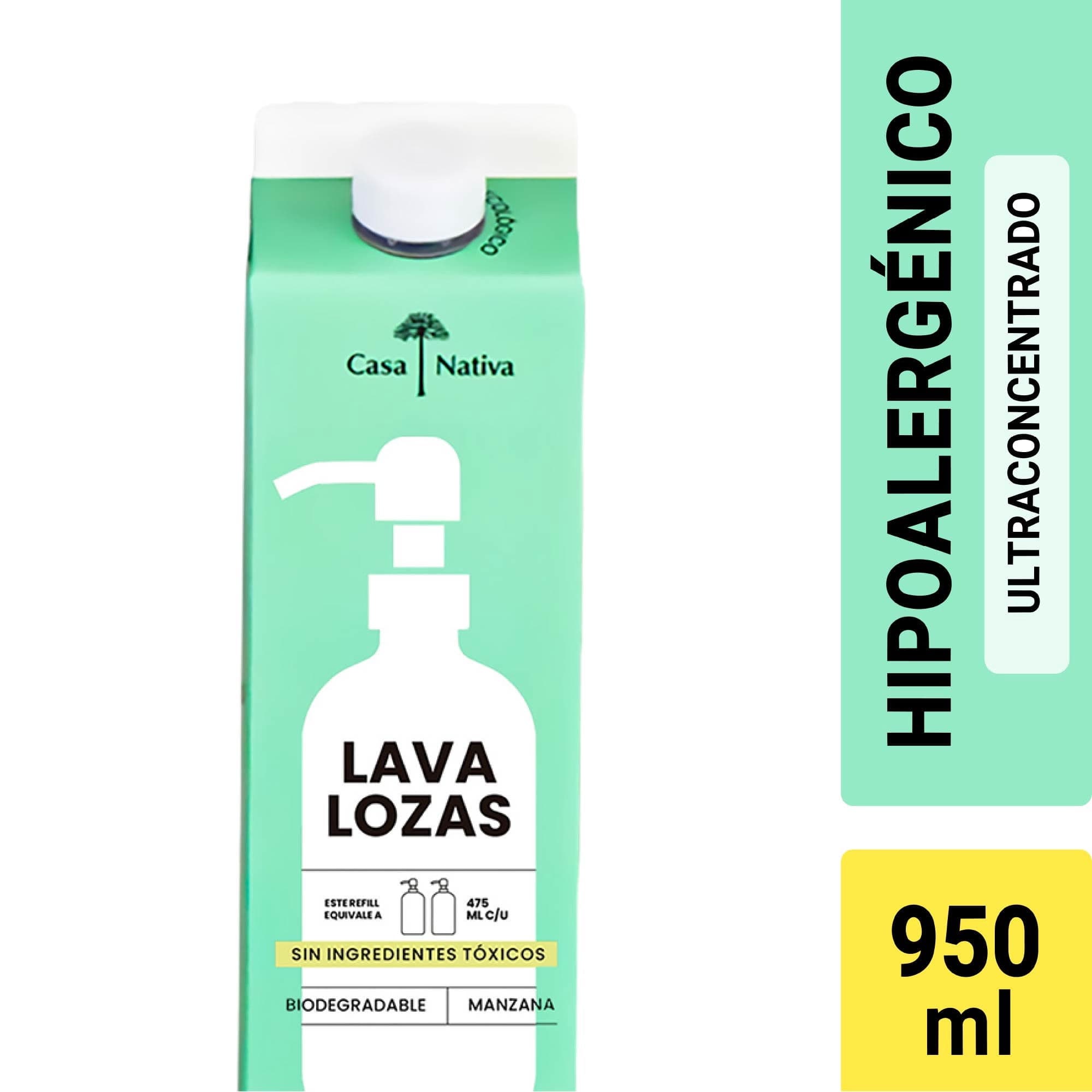 Lavalozas hipoalergenico ultra concentrado, aroma manzana verde, 950 ml