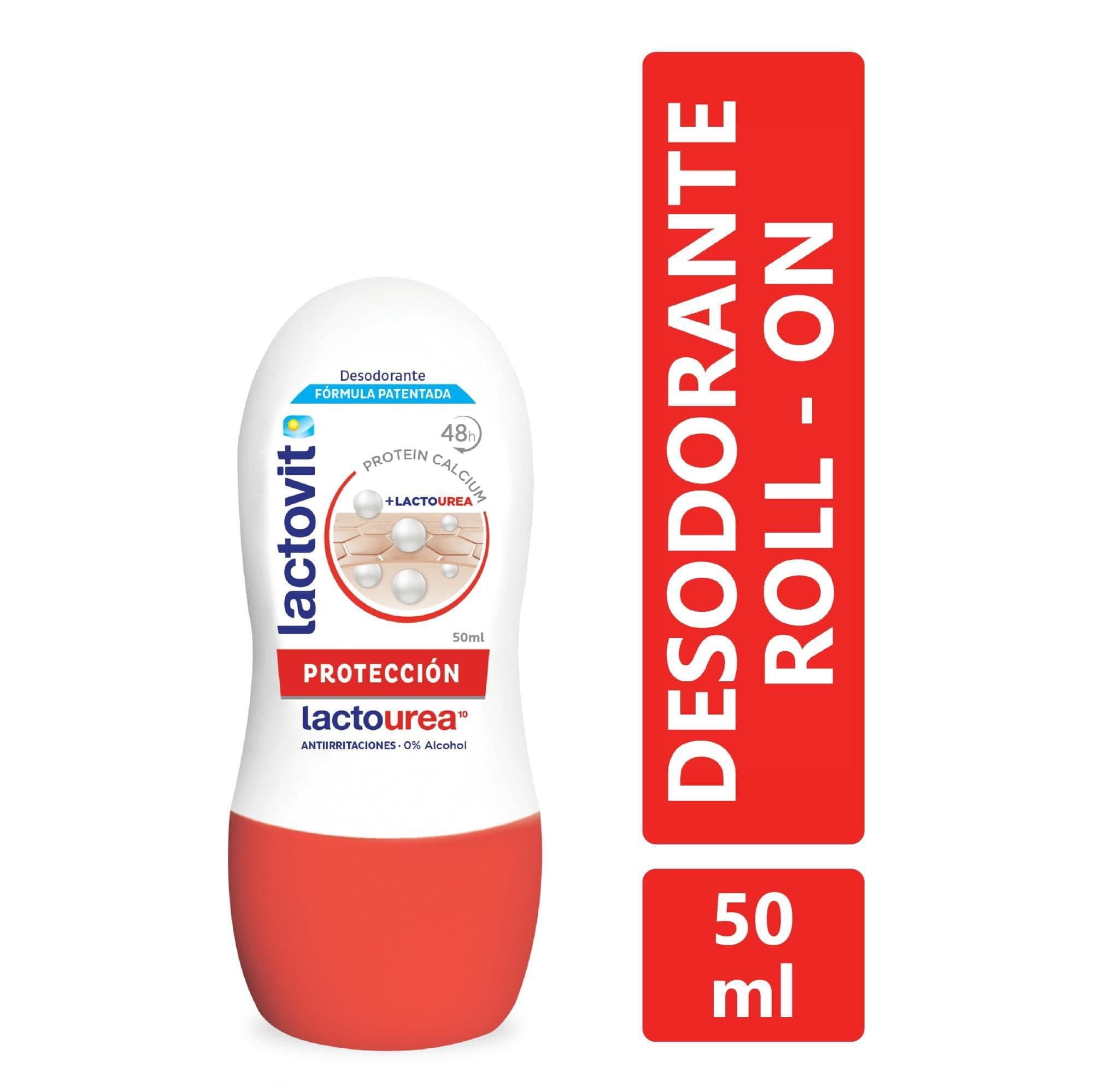 Desodorante Roll-On Lactovit Lactourea Unisex, 50 ml