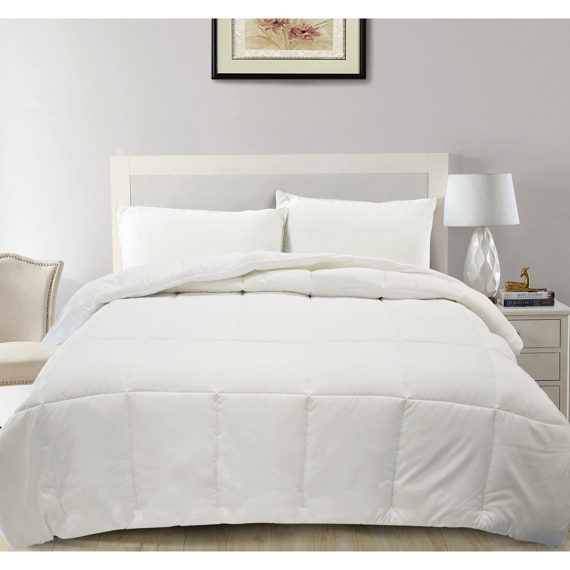 Plumon Blanco Solido Microfibra King 260 x 240 cm