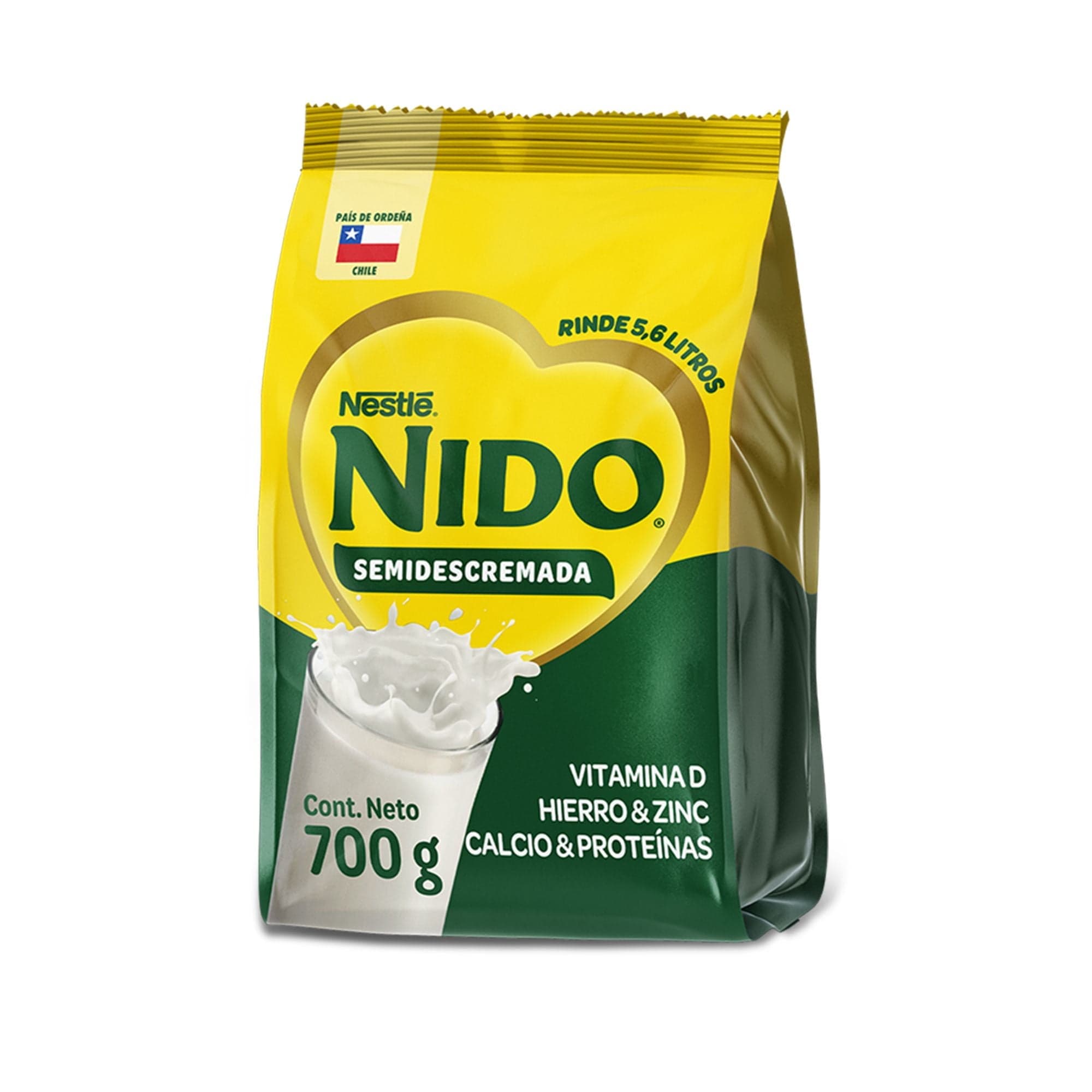 Leche en Polvo Semidescremada Bolsa, 700 g