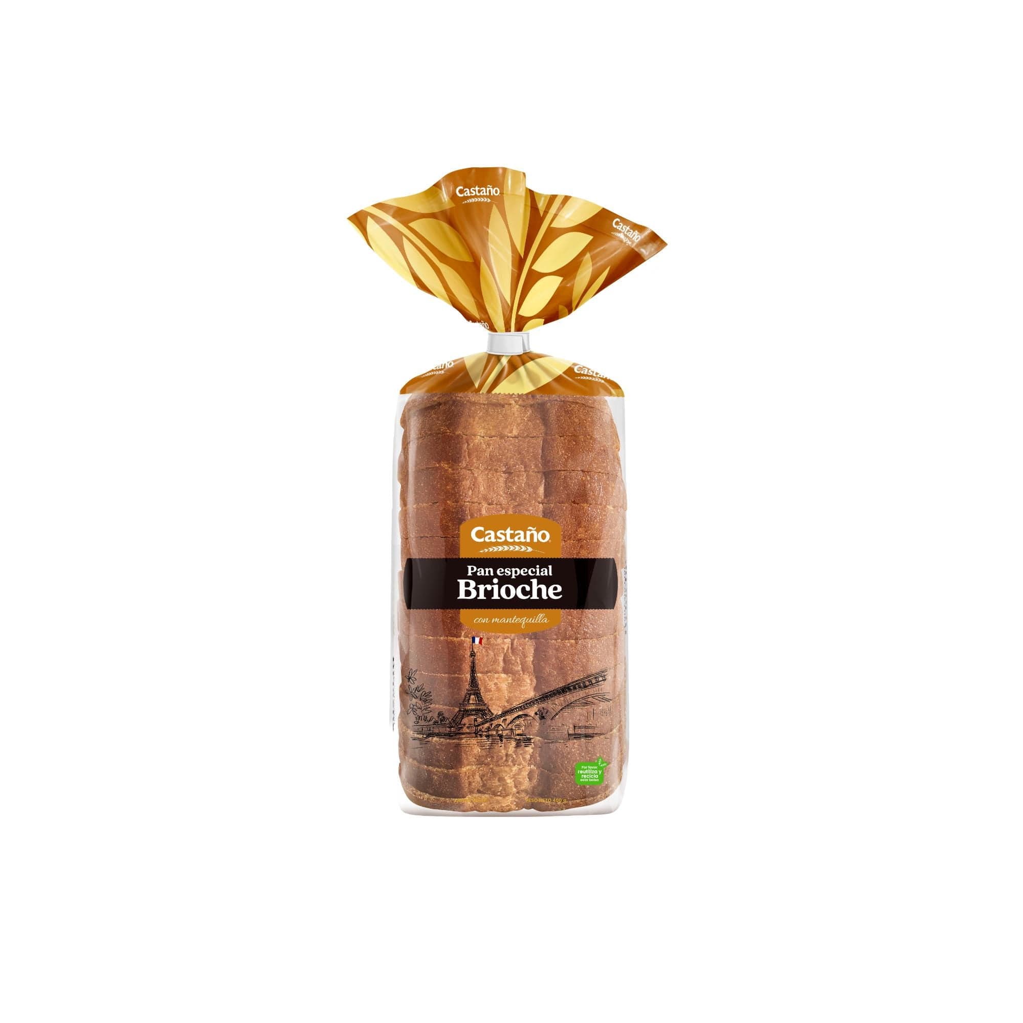 Pan De Molde Blanco Especial Brioche 1 Un, 400 g