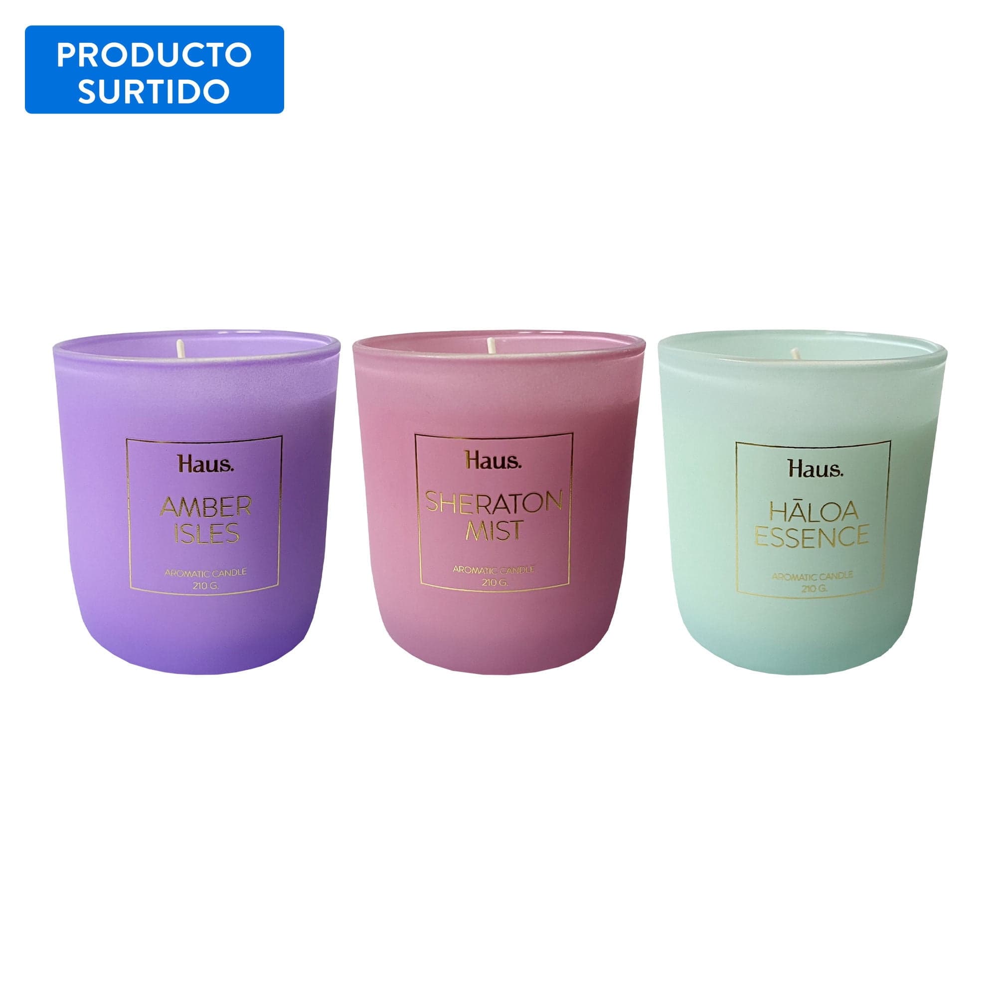 Velas Aromatica Amber-sheraton-haloa Surtida