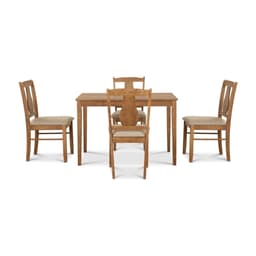 Juego Comedor Texas 4 Sillas Cafe - Walnut