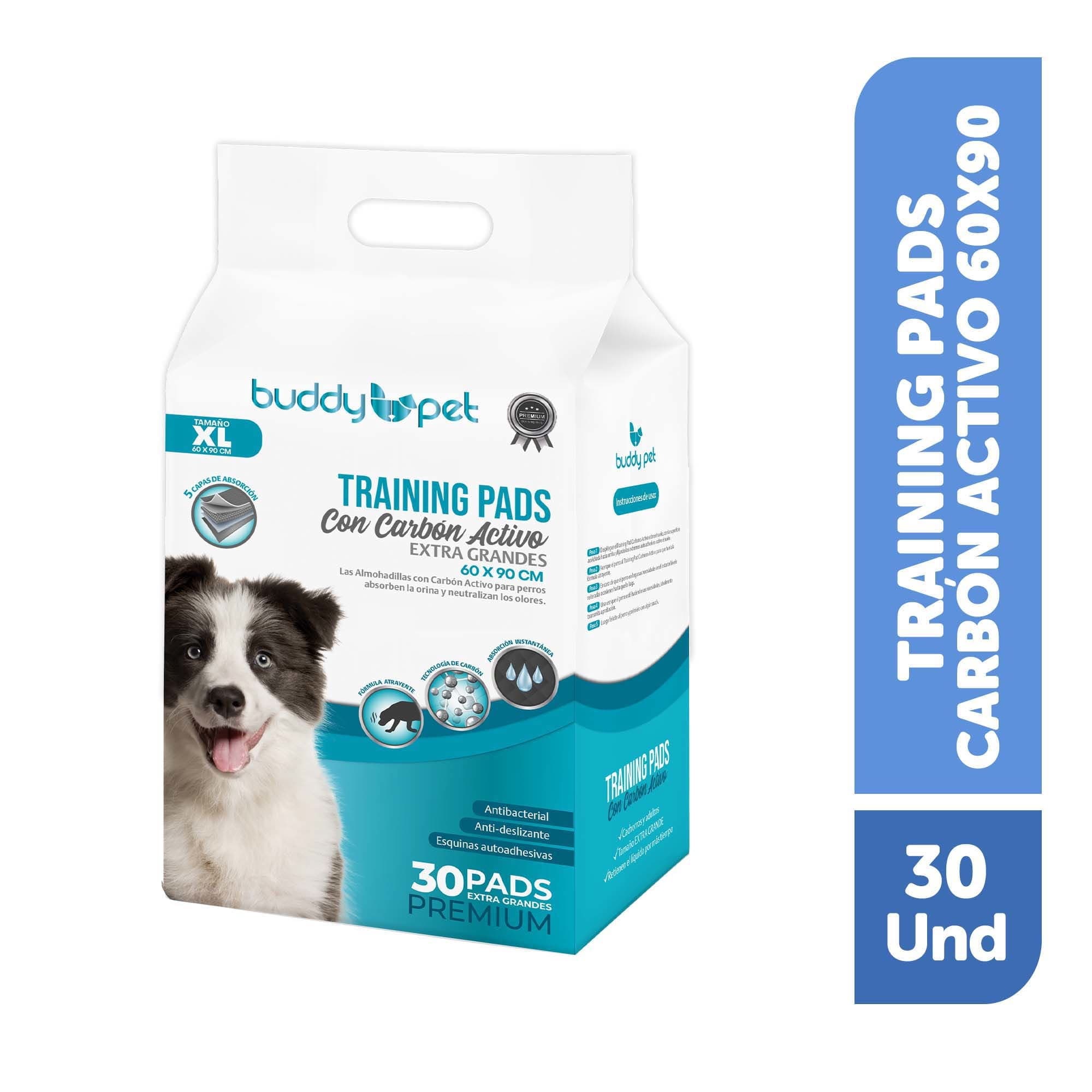 Pads de Entrenamiento para Perro con Carbon Activo XL 90x60 cm, 30 Un