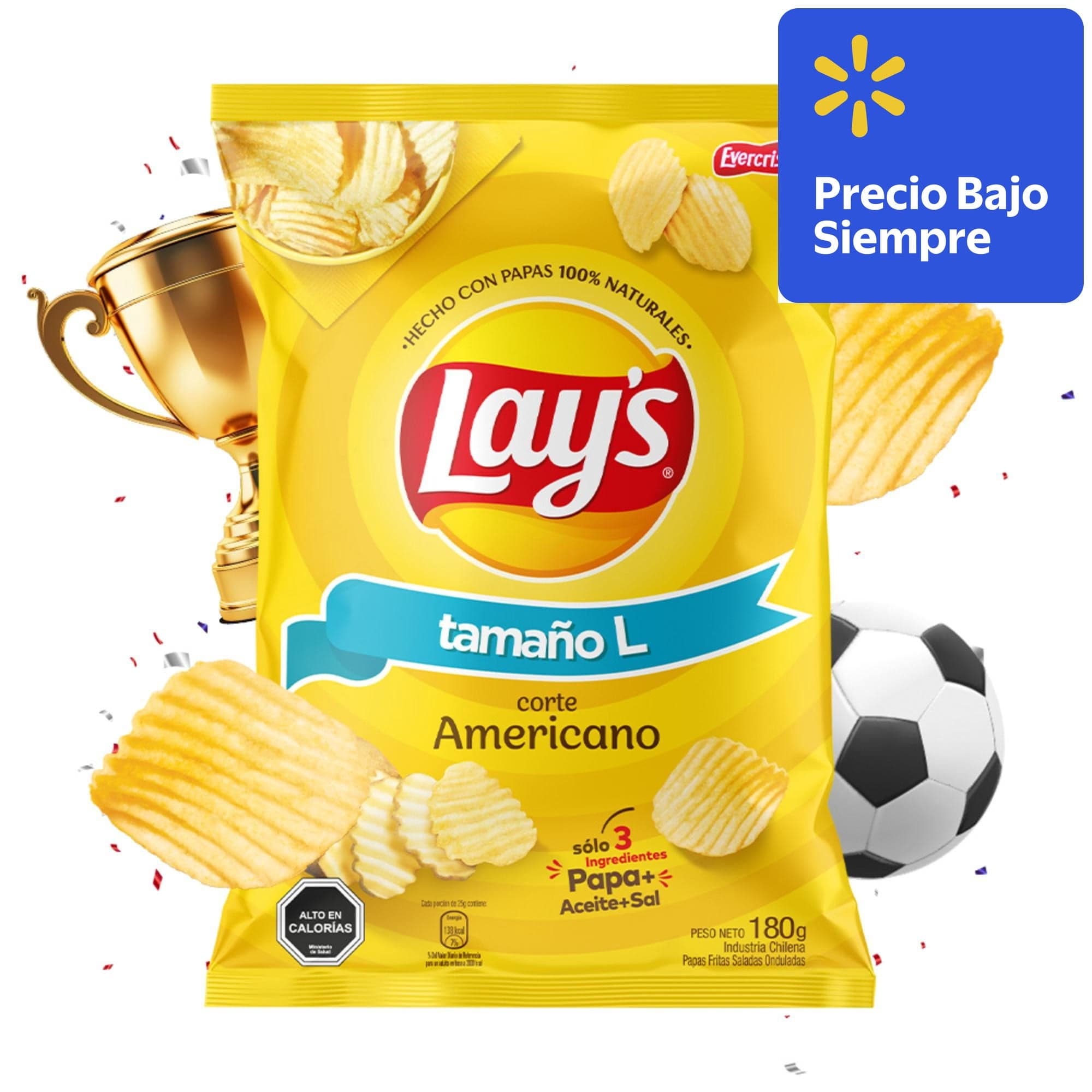 Papas Fritas tipo americano, 180 g
