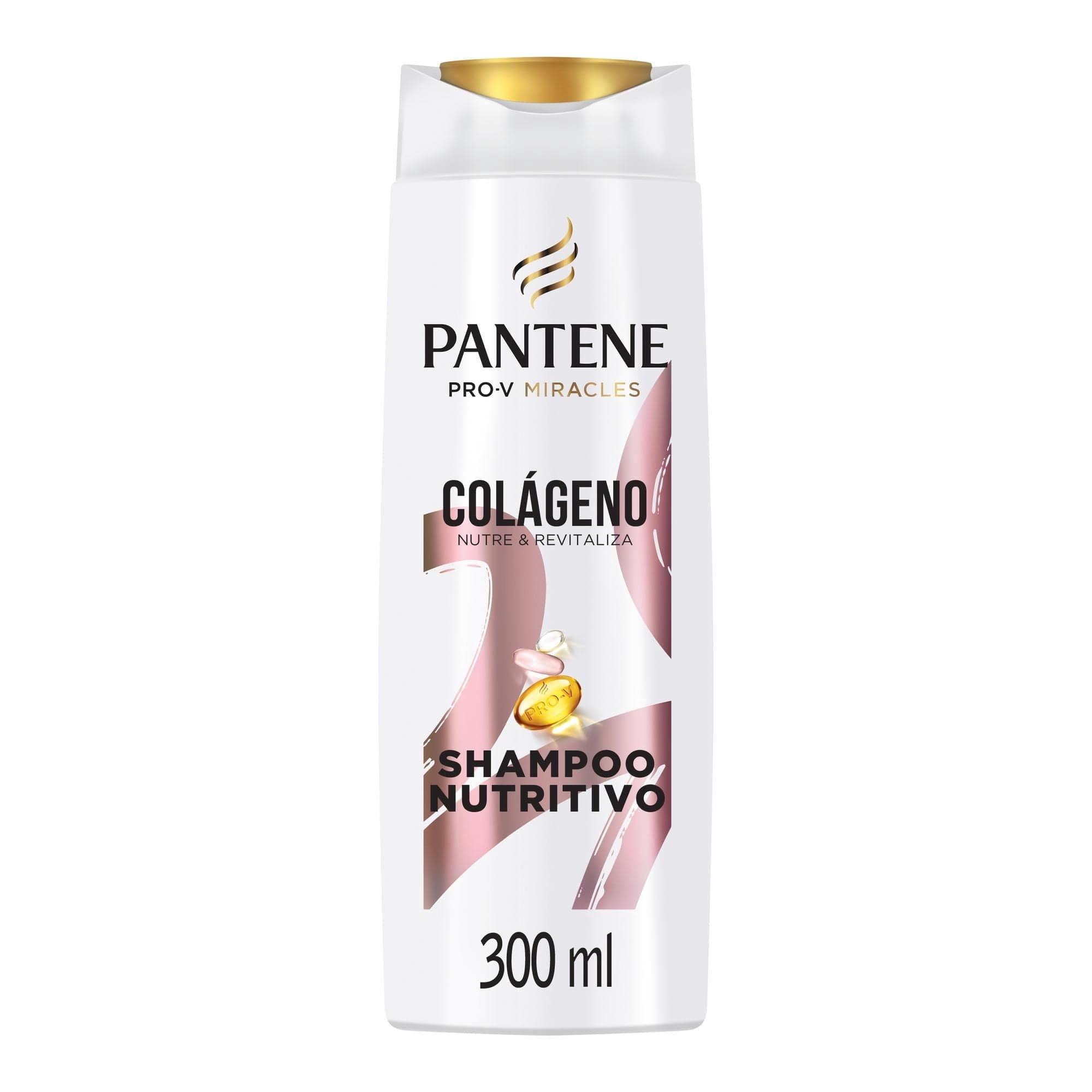 Shampoo Pantene Nutritivo Pro-V Miracles Colageno Nutre Y Revitaliza, 300 ml